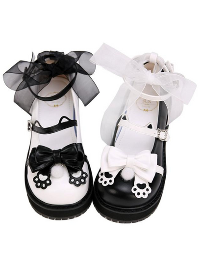 Head Doll Lolita Single Shoes Cat Shoes Big
