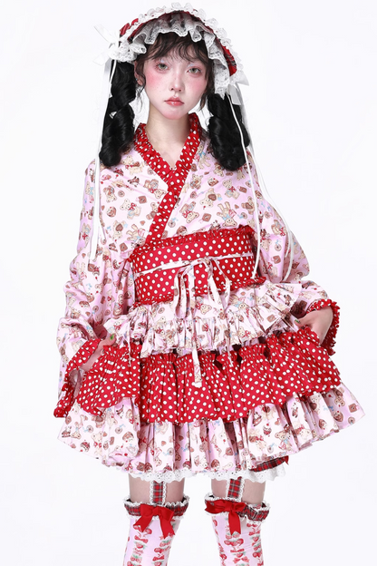 レトロロリータ着物スカート