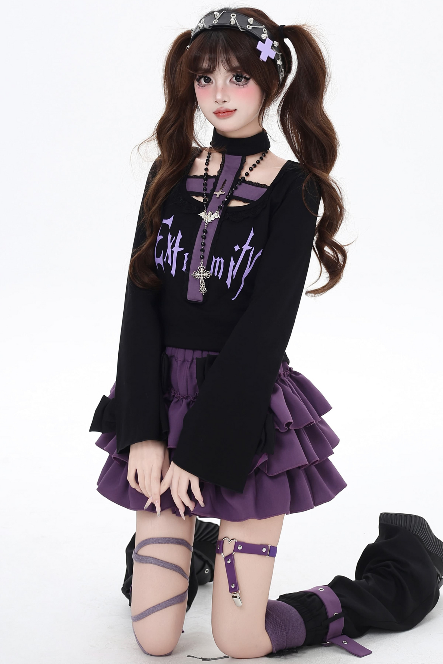 Asian Top Gothic Neck Halter