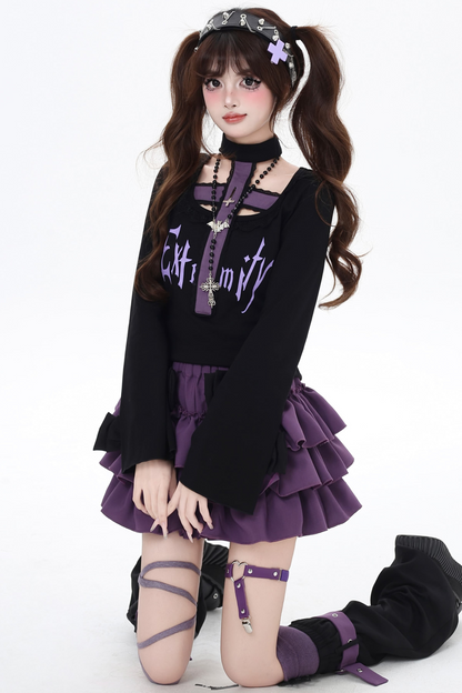 Asian Top Gothic Neck Halter