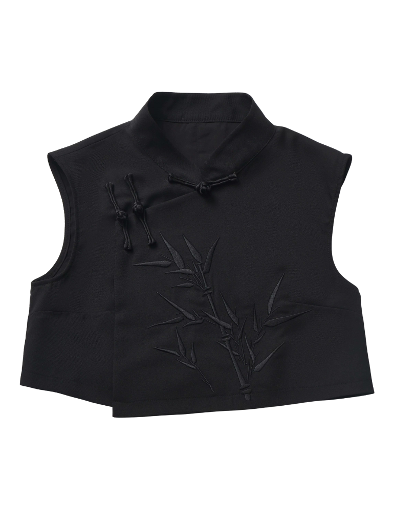 Design Print New Bamboo Schwarz Anzug China Weiß