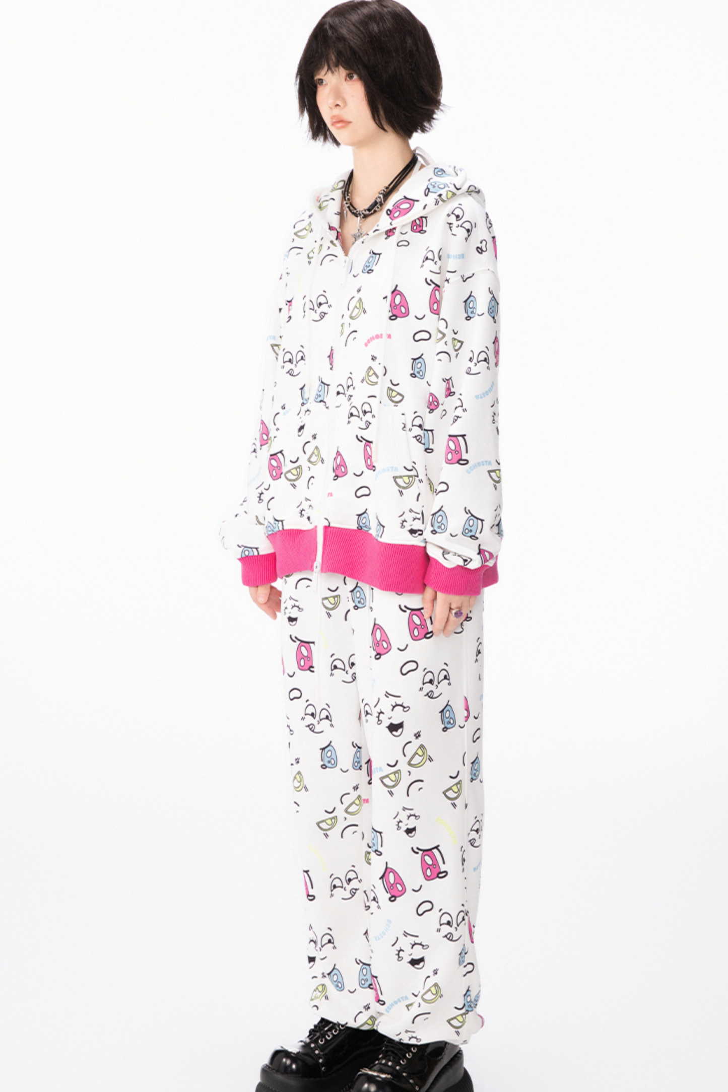 カラフルなポッピンピクトグラムのセットアップデザイン