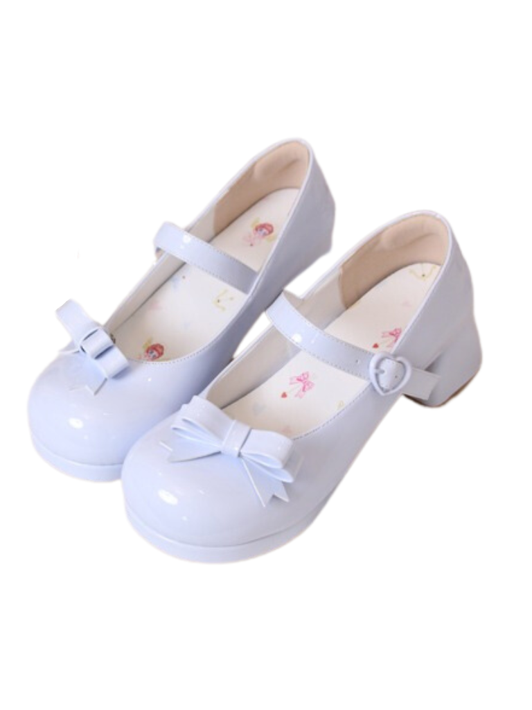 Jane Toe Ribbon Round Mary Heels Lolita