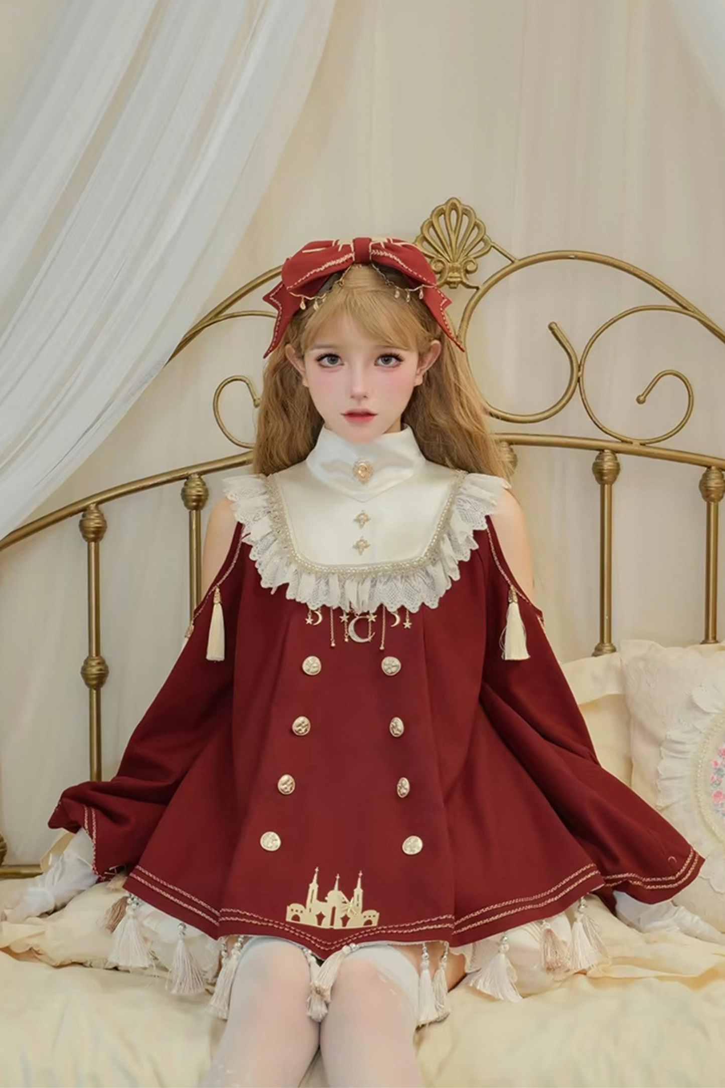 + ロリータビッグドレスドールクラシカルパンツインナーリボン