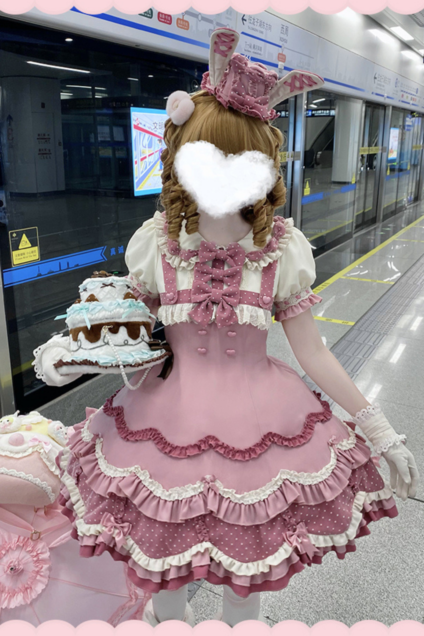 Ears Cake Daily + Rabbit Cherry Lolita Bunny Hat Dress