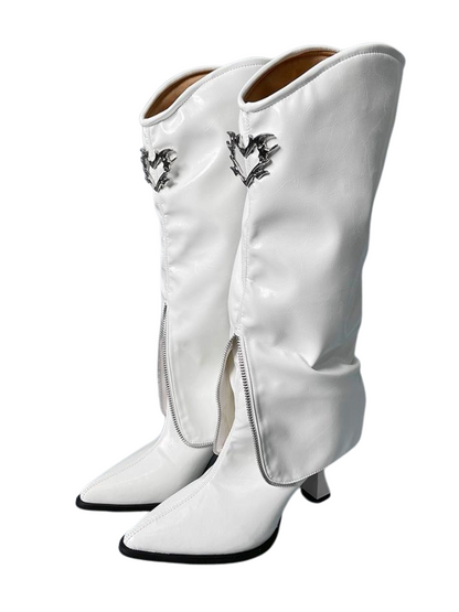 Retro Toe Stiletto Pointed Boots