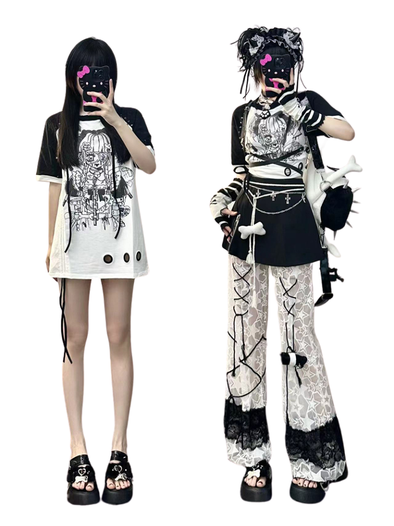 Rivet Sandal Chain Flat Platform Punk Fur