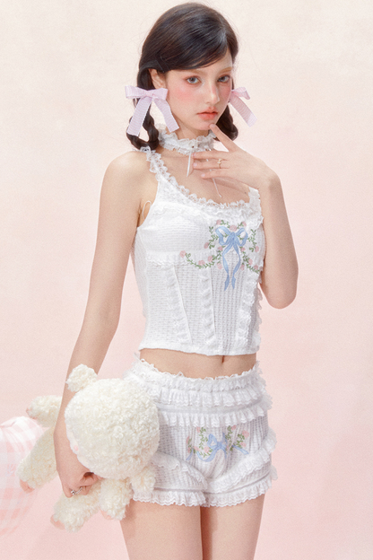 ドリームショーツ レースキャミソール + トップ ロココ