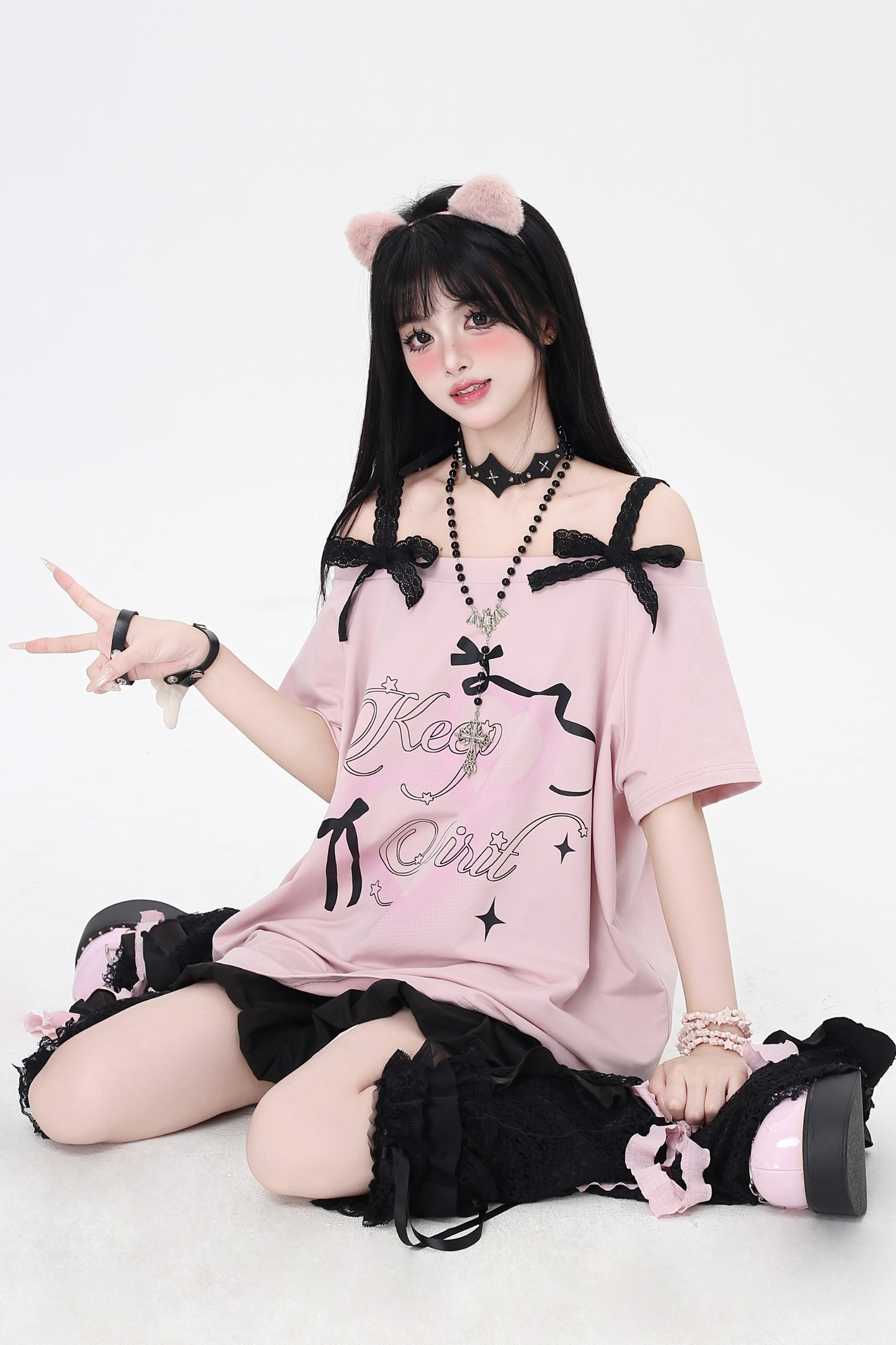 Sweet Top One Bow Shoulder