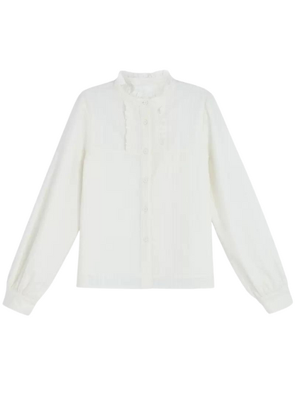 Weste Blau Wald Rüschen Schmetterling Rock China Blau Hemd