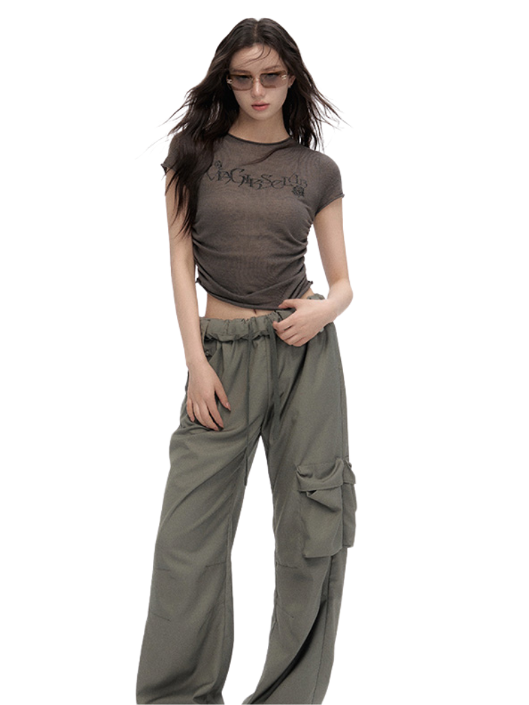 Lockere Cargohose mit großen Taschen