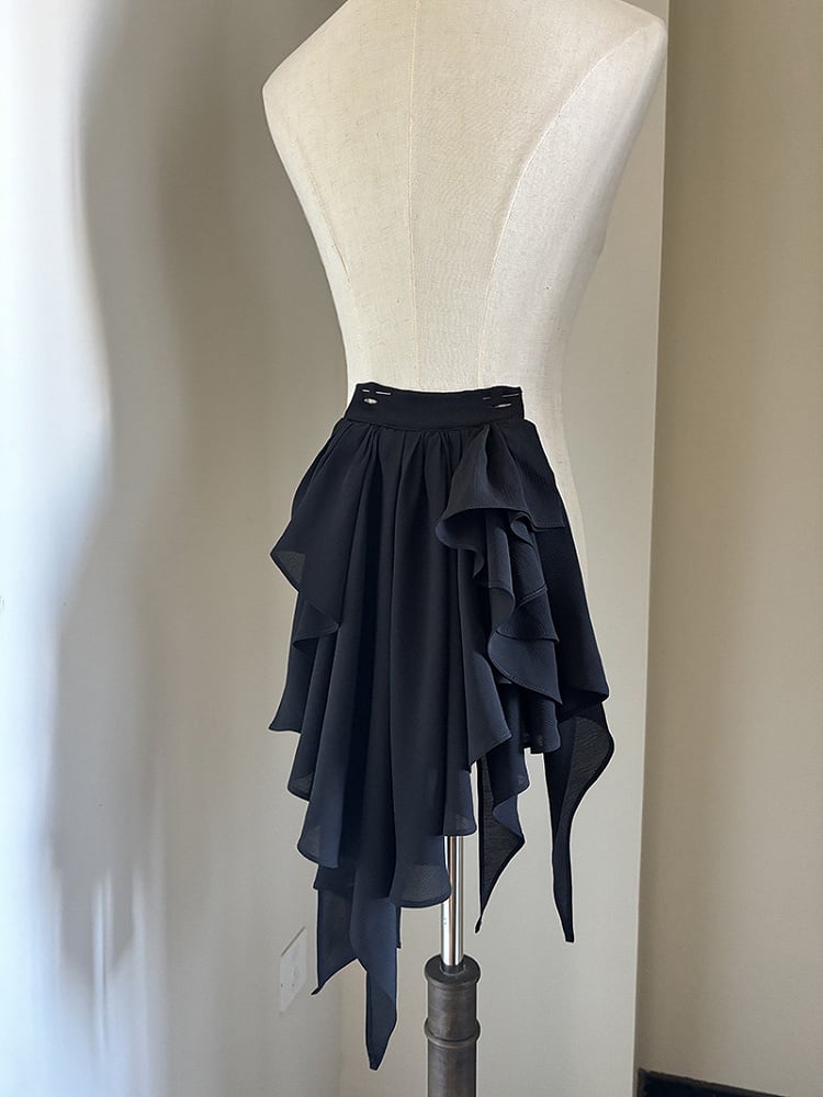 Ouji Lolita Belt Shorts High Corset Black Gothic Waist