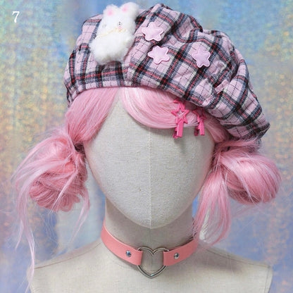 Plaid 13 Hat Pattern Options Beret