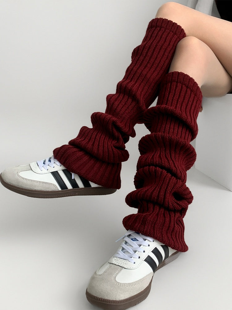 Knitted Retro-Style Leg Warmers 7 Colors