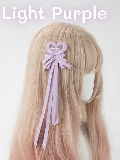Clip Hair (Single Heart Bow