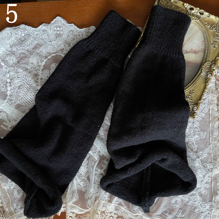 Warmers/Lace Leg Chain Hollowed-out Overknee Black Stockings/Leg