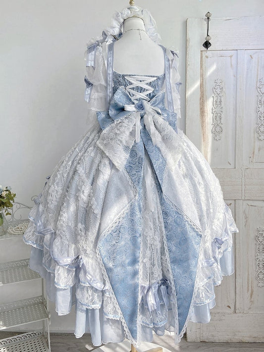 Train Fabric Rosette Bow Big