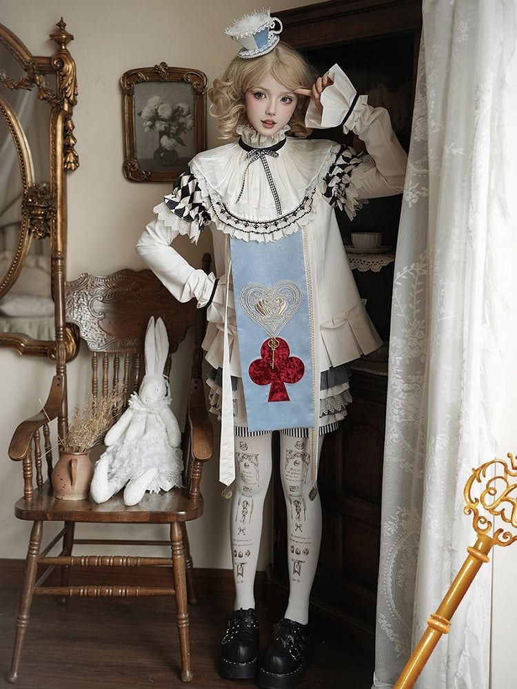 ヘアクリップビーズ装飾カップティーブルーライト