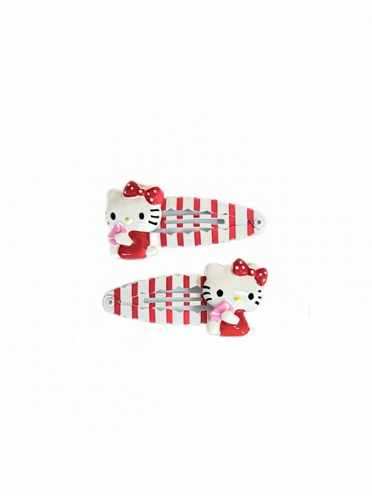 3-Option Kawaii Red Cat Hairclip - IVONA boutique