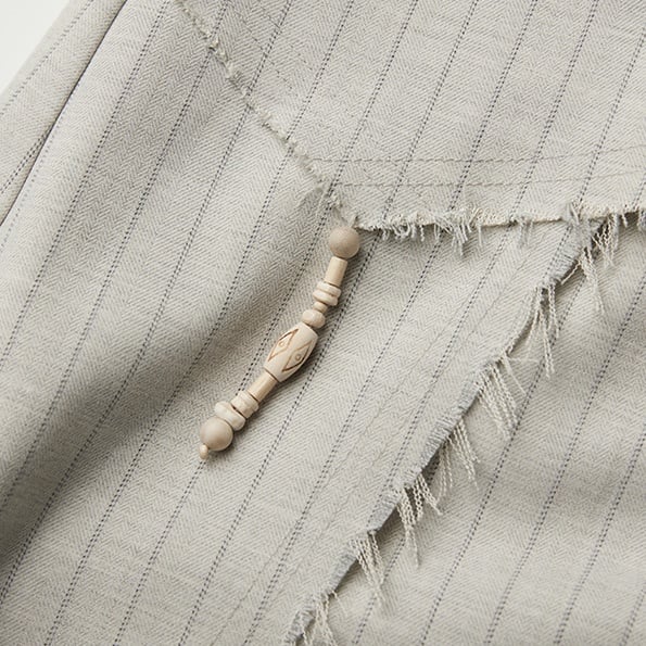 Asymmetrical Goth Frayed Apricot Pants Urban Wide-Leg Cut Striped