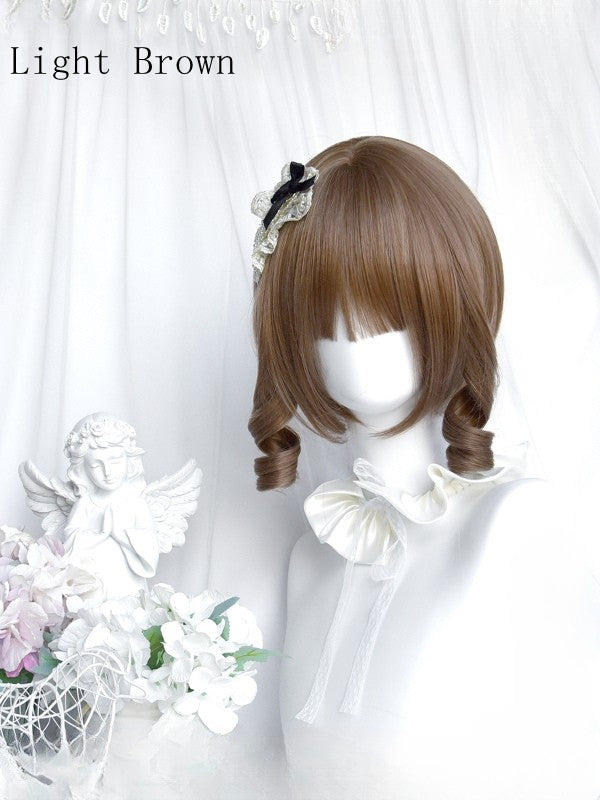 Kurze Farboptionen 6 Pony 25CM mit geschnittener Bob-Perücke