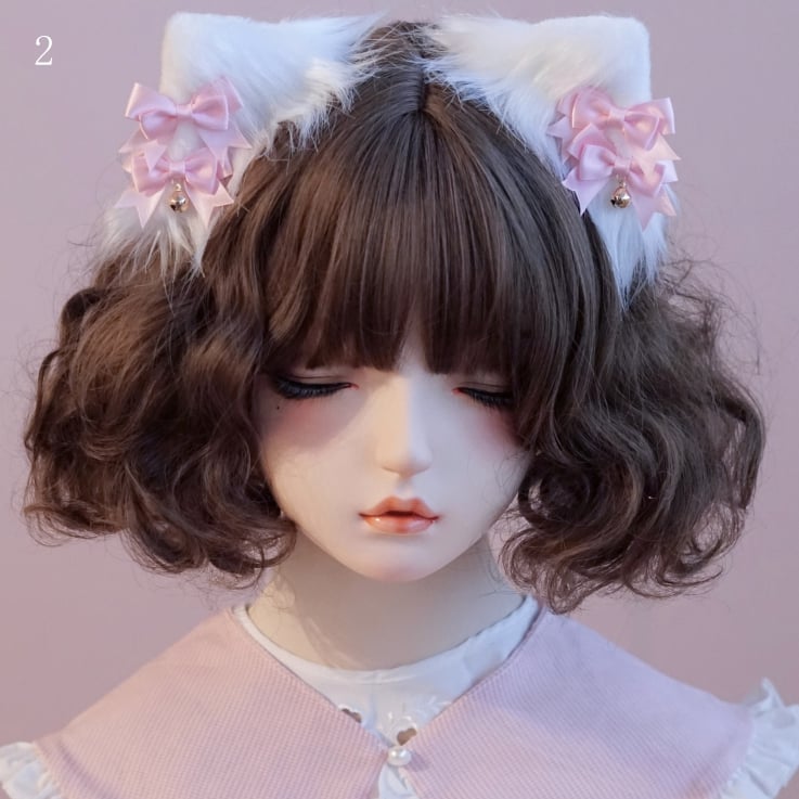 Cat Hairclips Bowknot Ear Options 11 Details