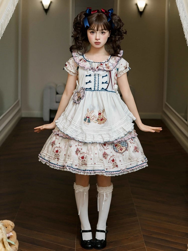 Bunny White Sweet Lolita Schürze