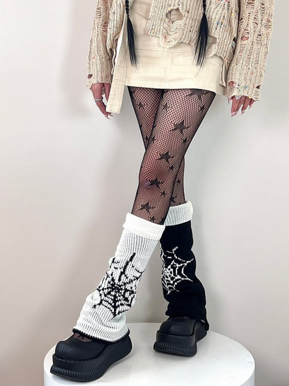 Warmers Spider Reversible Web Pattern Leg