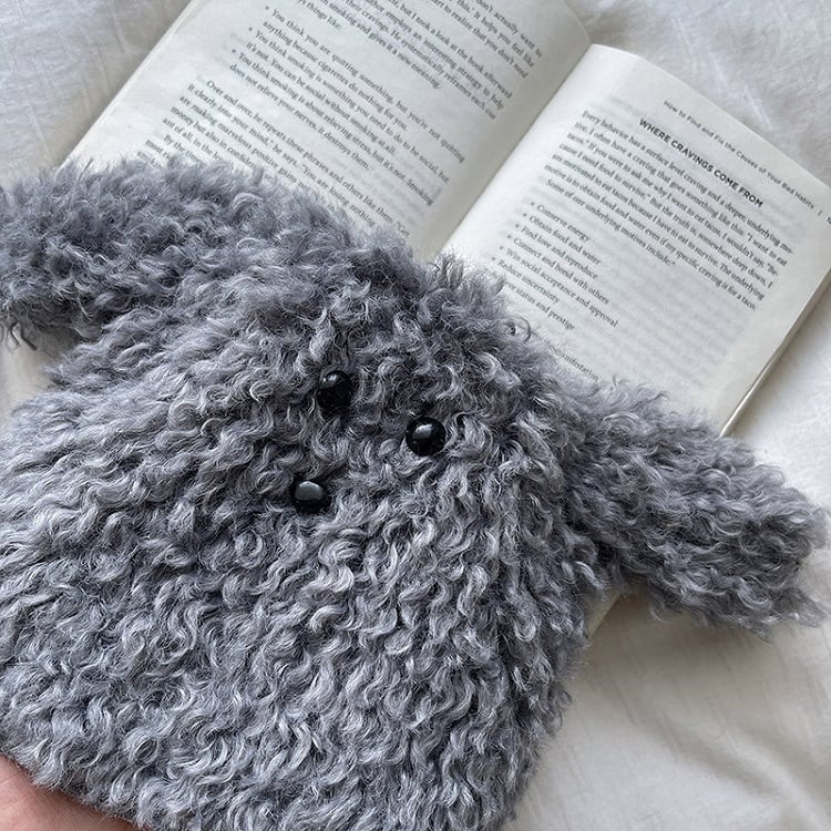 Süße weiße/khaki/graue/braune Y2K-Beinswärmer in Welpenform