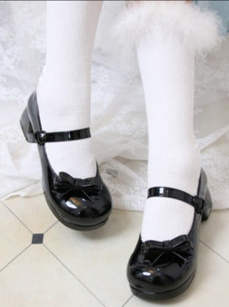 Jane Toe Ribbon Round Mary Heels Lolita