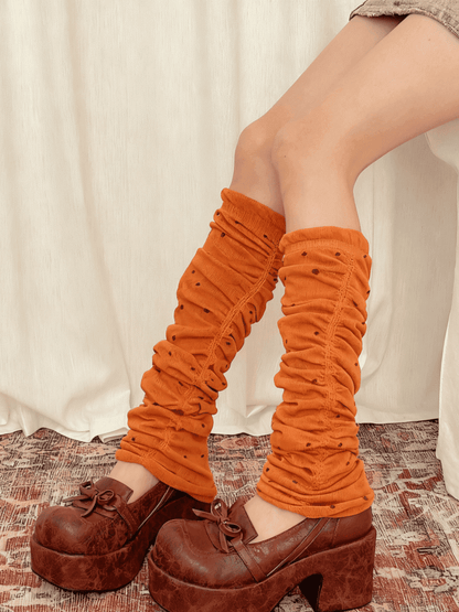 Options Leg Pattern Warmers Color Polka-dot Stacked 6