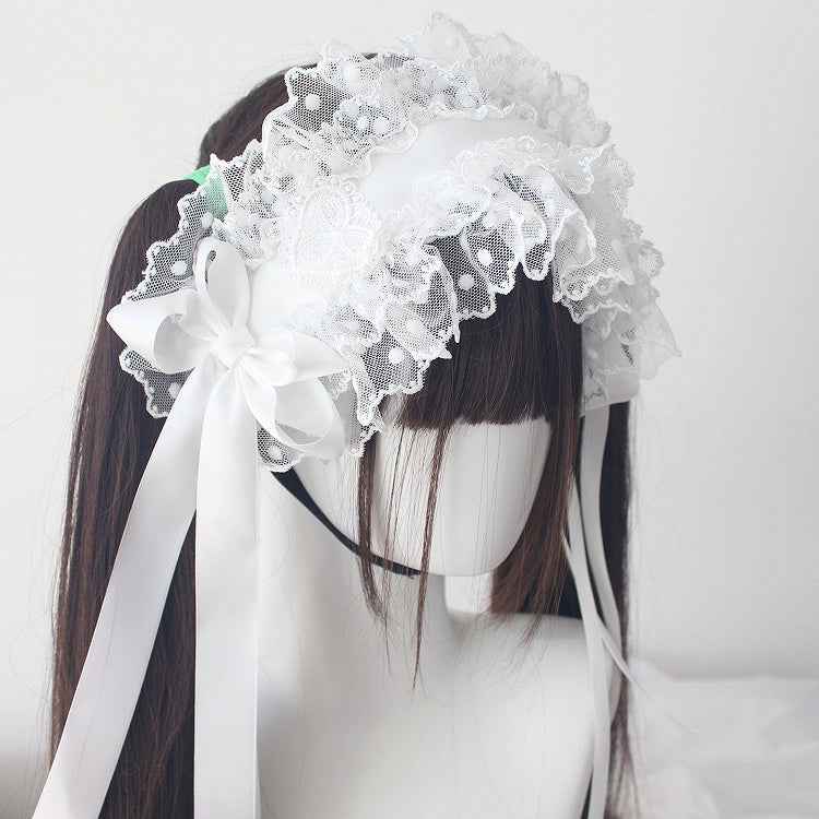 Style Sweet Hairband Ruffled 7-Color Lace