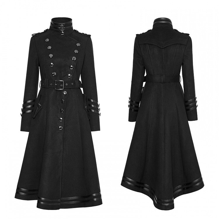 Worsted Military Women's Coat Black Uniform