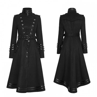Worsted Military Women's Coat Black Uniform
