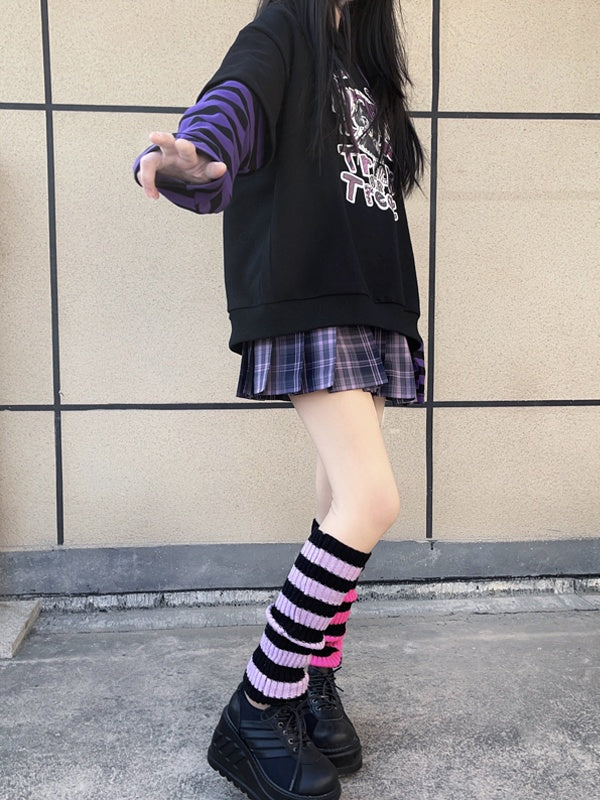 Striped JK Colors 6 Warmers Leg Pattern