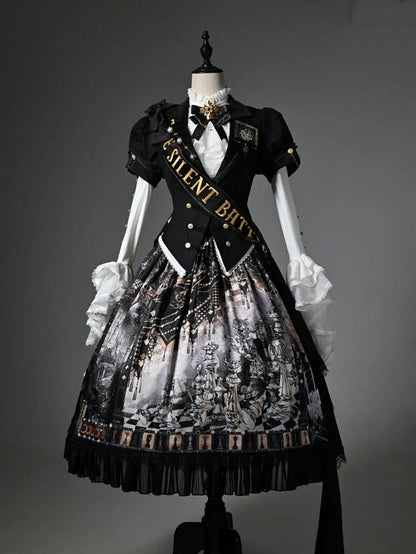 Dark Ribbon Red Blue Black /