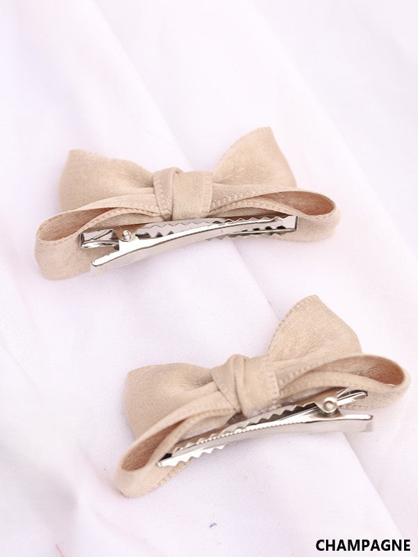 11 Satin Lolita Options Color Bowknot Hairclip