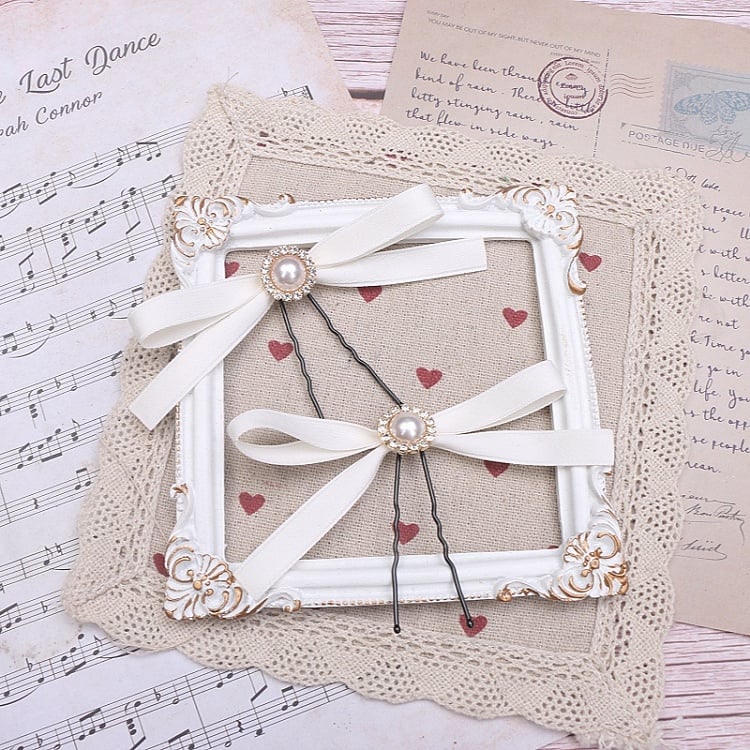 Bowknot Hair 6 Pearl Kei Clip Color Jirai Options