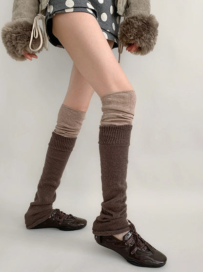 Warmers Knit (3 Two-Tone Slouchy Leg Colors)