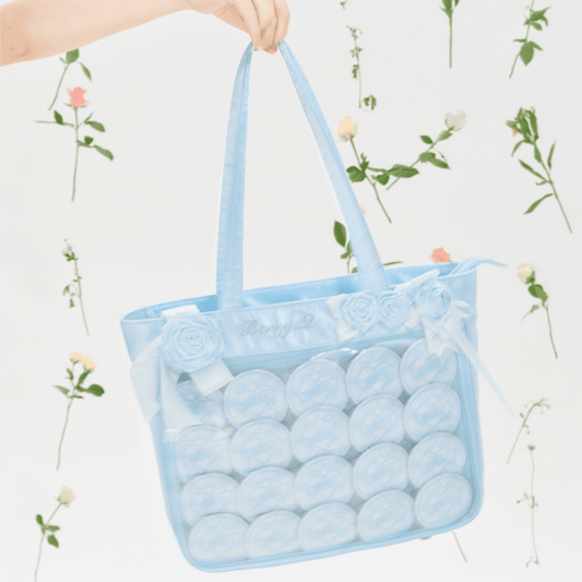 Bag with Decoration Display Blue Ita Window Rose