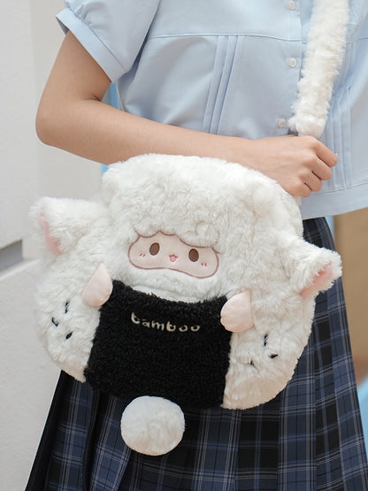 Backpack Lamb Cute White Plush