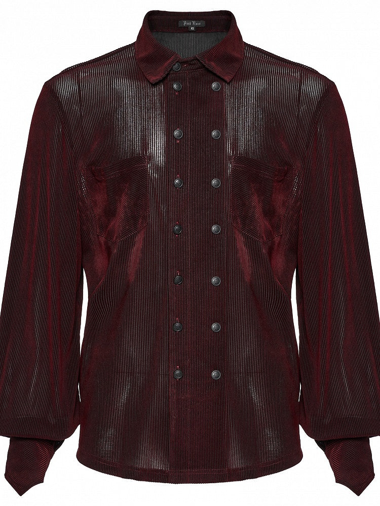 Red Men's Gothic Shirt