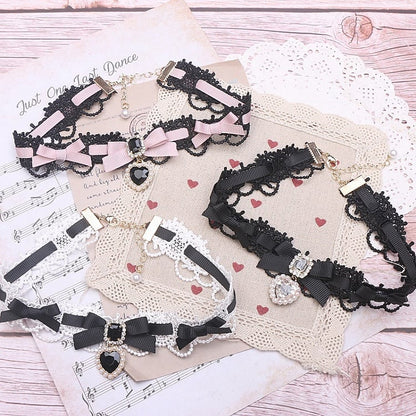 Kei Bowknot Jirai Choker 11 Lace Color Options