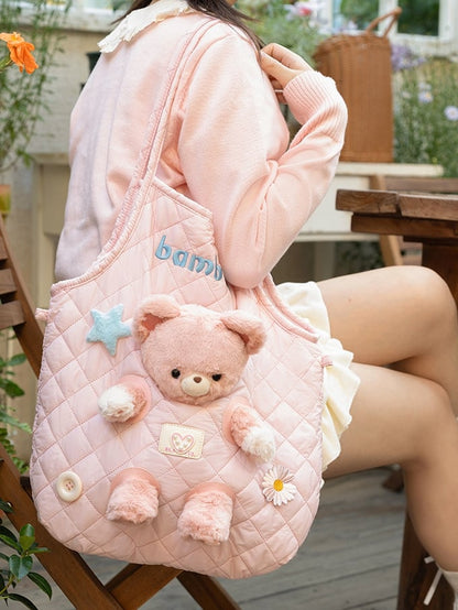 Rosa Crossbody-Tasche im Cut-out-Design