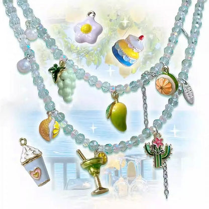 Perlenkette Obst/Keks 4 Bittersüße Anhänger Optionen