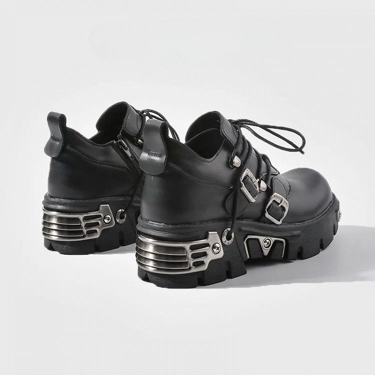 Closure - Punk Black Front 3-Way Lace-Up Shoes System: