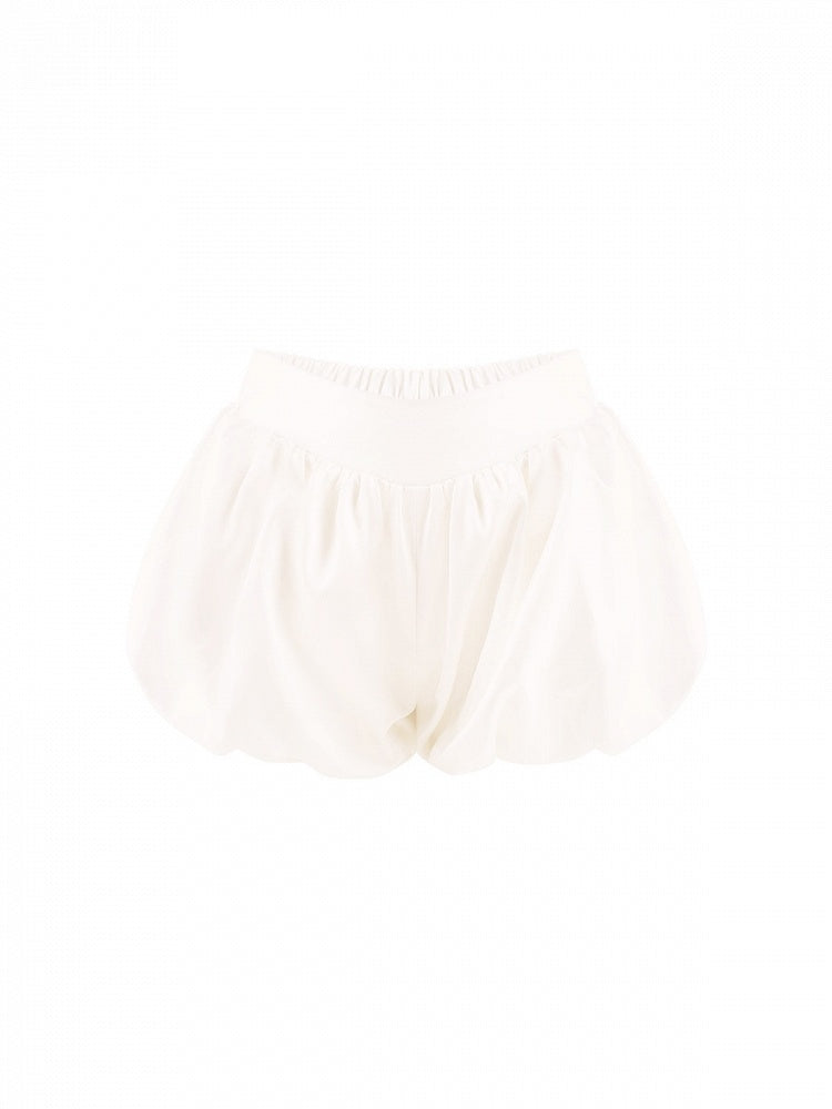 White Bubble Shorts - serendipity