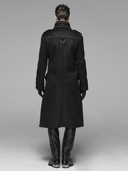 Jacket Men's Length Medium Military Black Style