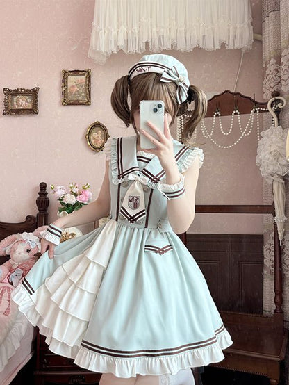 Green Hairclips Light Bowknot