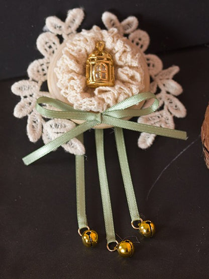 Forest Style Birdcage Bell Hairclip/Brooch